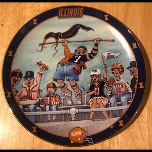 Illini Football Collector plate